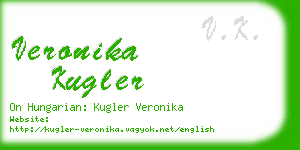 veronika kugler business card